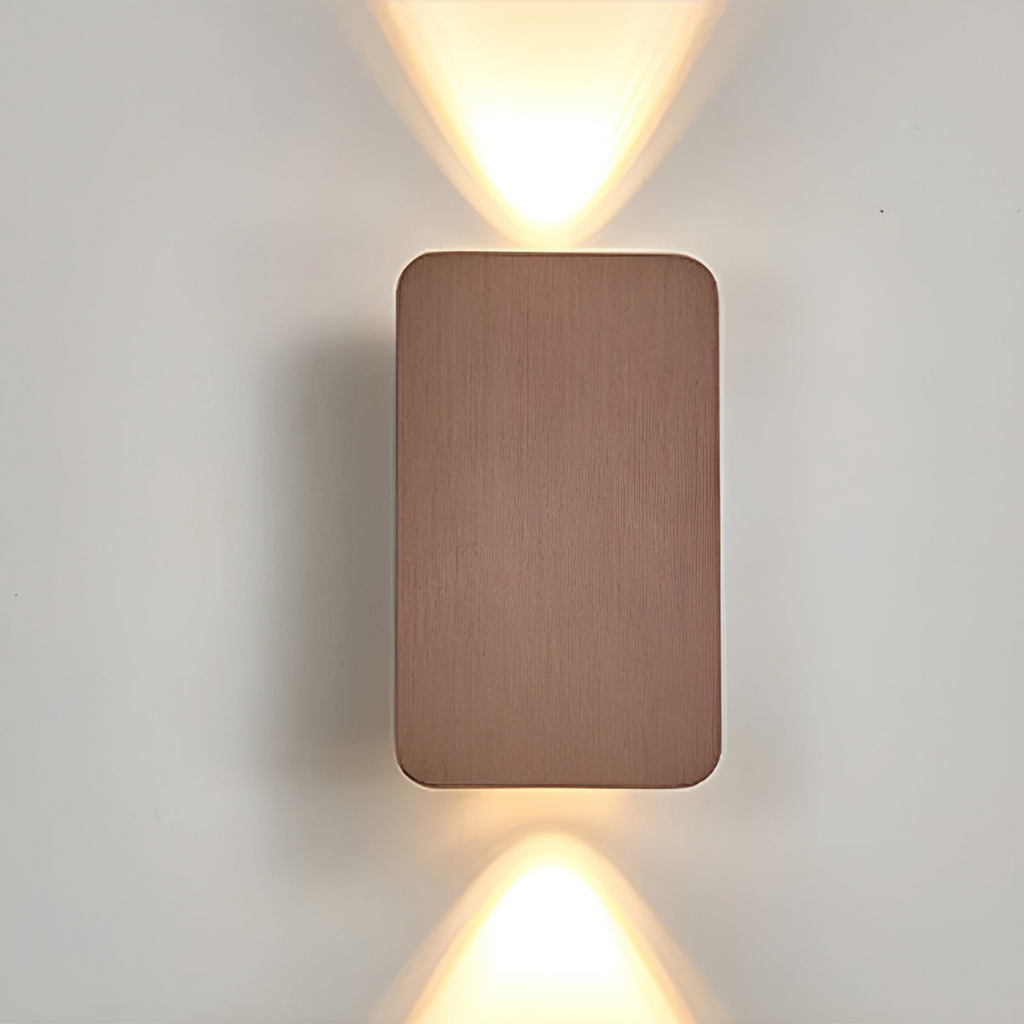 LED Wandlamp Up Down – Geborsteld Aluminium | Lumora