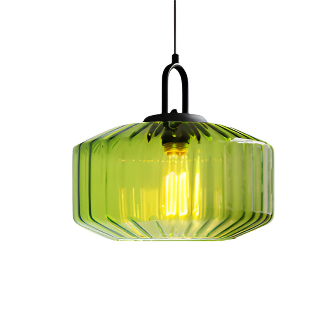 Rivelle | Retro Gekleurde Glazen Hanglamp