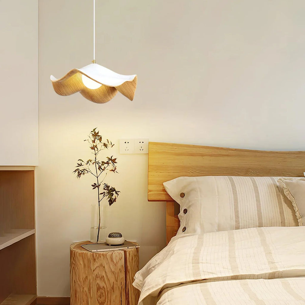 Nami | Organische Hanglamp – Modern Japandi Design met Natuurlijke Houtlook
