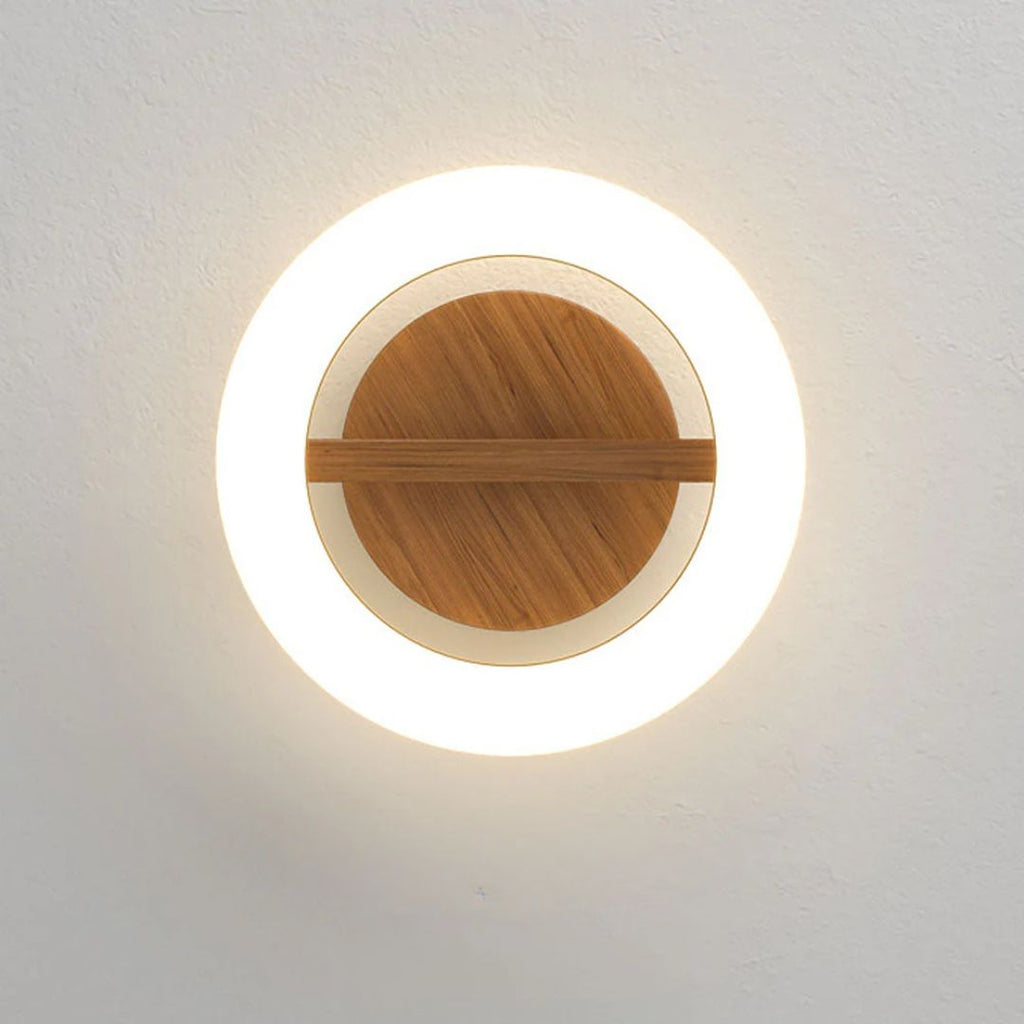 Orbene | Open Ring LED Plafondlamp met Houten Frame
