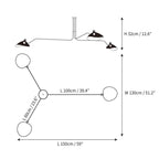 Stella | Design Plafondlamp met Verstelbare Lichtarmen