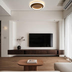 Basso | Compacte LED Plafondlamp met Houtprint