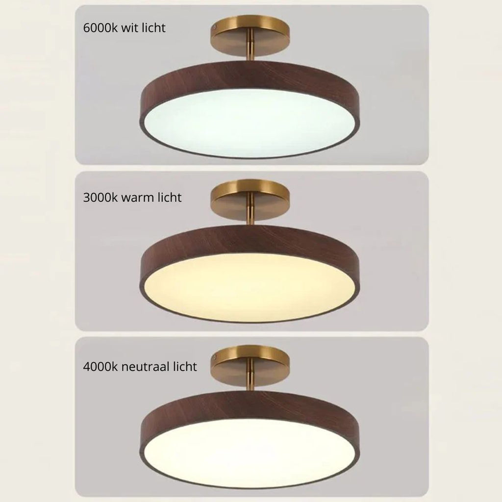 Sintero | Houtlook LED Plafondlamp