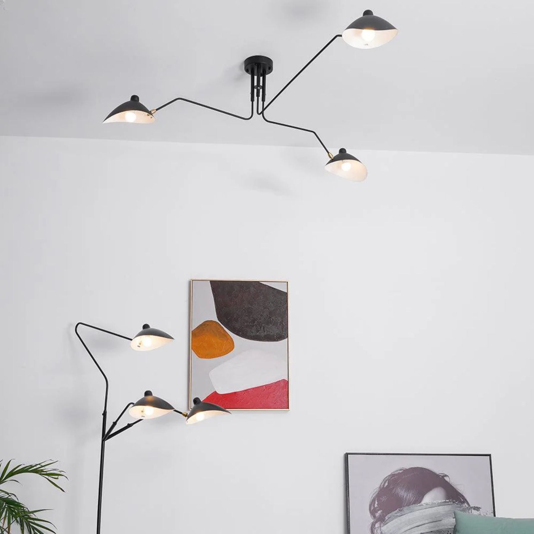 Stella | Design Plafondlamp met Verstelbare Lichtarmen