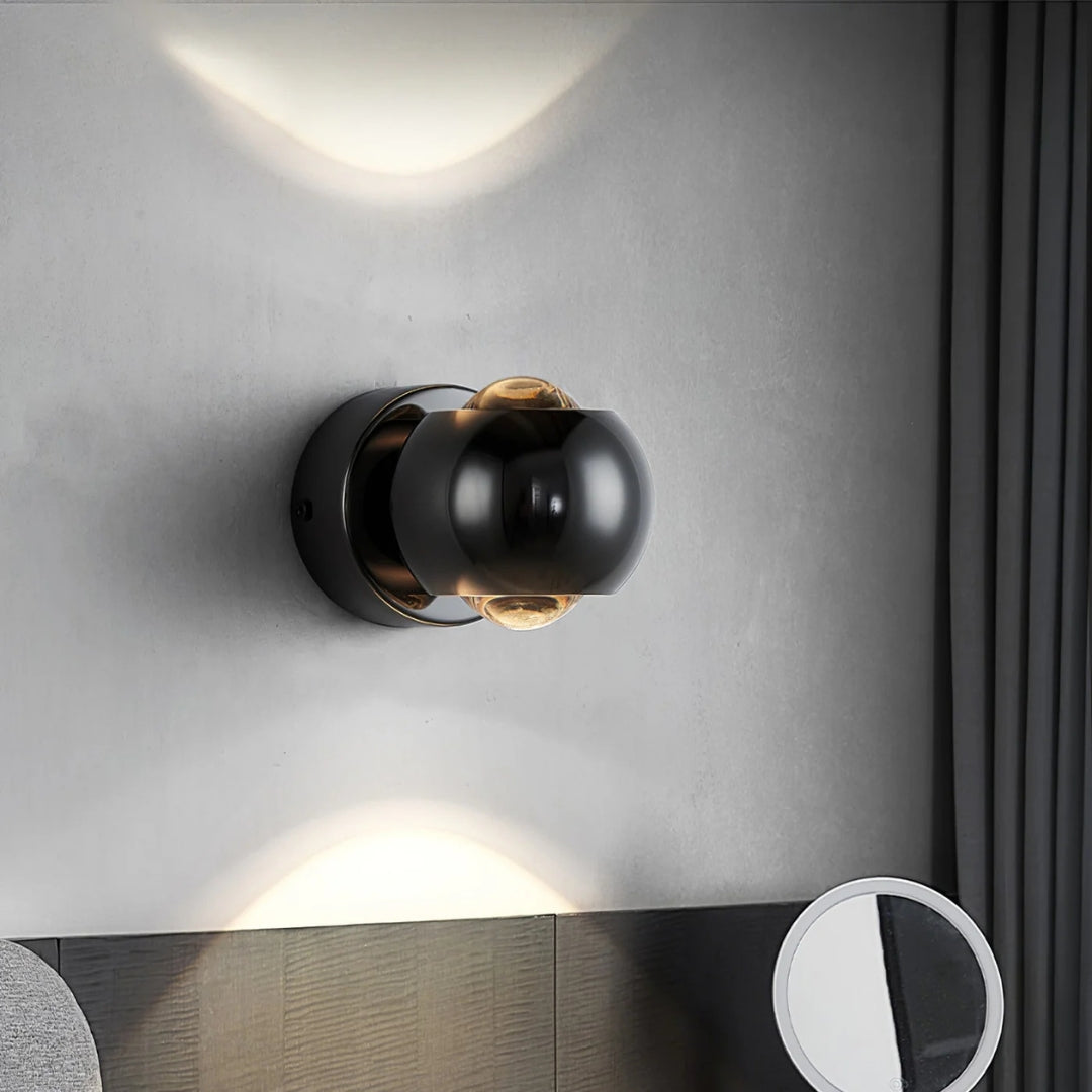 Cintra | Wandlamp met Kristalglas – Up & Down Licht – Compact Design