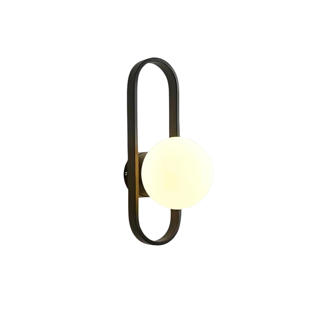 AuraLoop | Luxe Glas Wandlamp – Elegant Design – Glas & Metaal