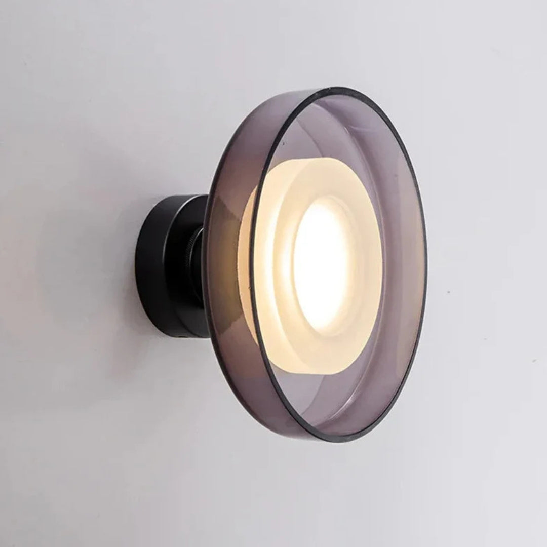 Nimbos | Architectonische Halo Lamp – Gelaagd Glas voor Wand & Plafond