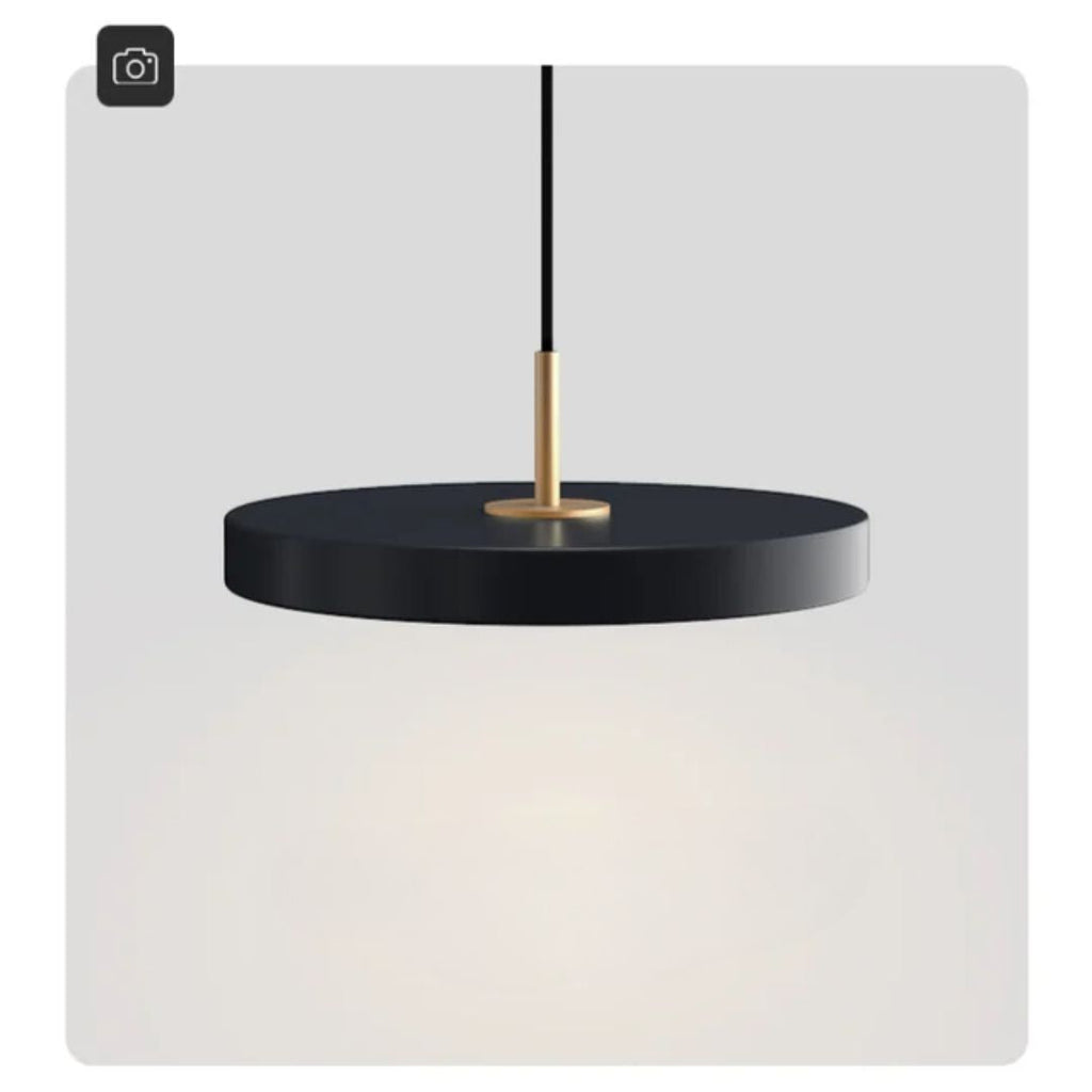 Sottile | Ultra-slanke Design Hanglamp – Minimalistisch Schijfontwerp van Aluminium & IJzer met Messing Accenten