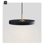 Sottile | Ultra-slanke Design Hanglamp – Minimalistisch Schijfontwerp van Aluminium & IJzer met Messing Accenten