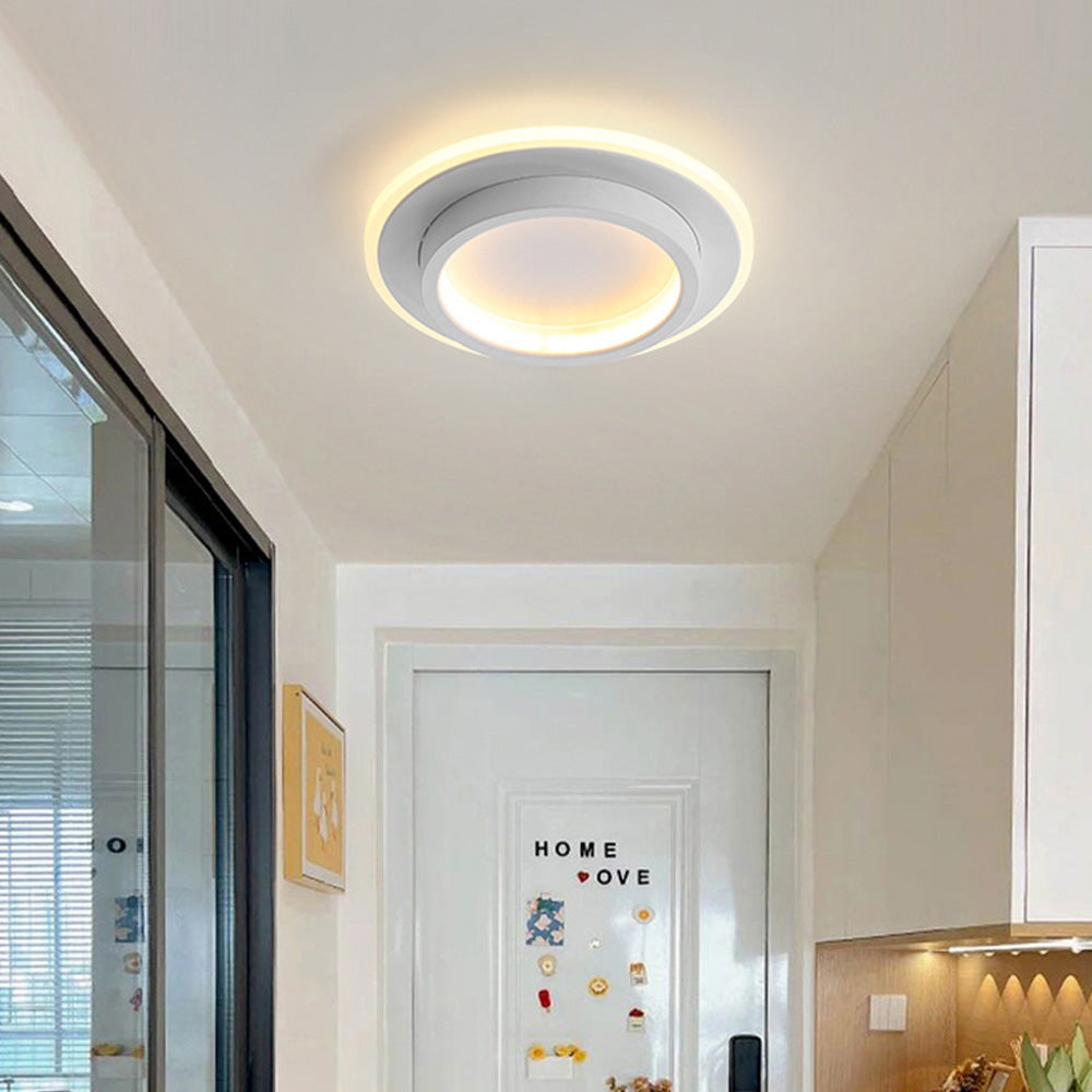 Basso | Compacte LED Plafondlamp met Houtprint