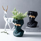 Rinascimento | Artistieke David Buste Vaas – Handbeschilderd Design – 24 cm