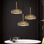 Yuna | Moderne Glazen Hanglamp – Elegant Design met Metaal Accenten & LED