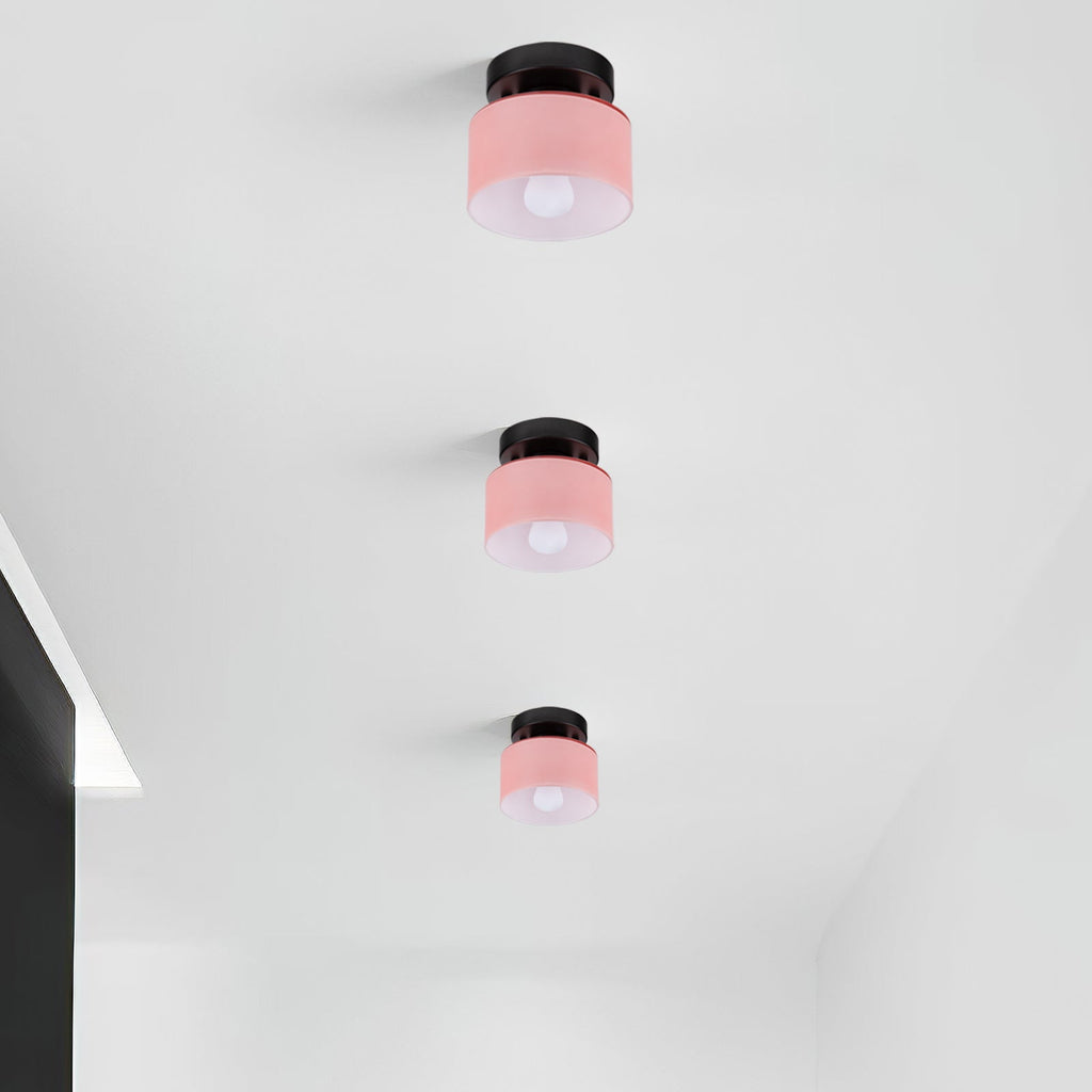 Vetro | Retro Plafondlamp van Gekleurd Glas