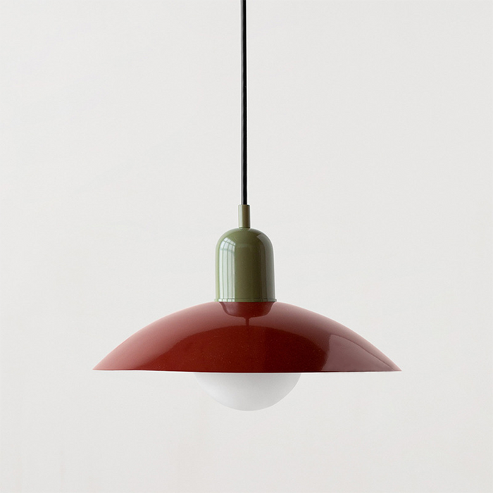 Pastel Dome | Bauhaus Hanglamp – Kleurrijk Metaal & Glas – Verstelbaar