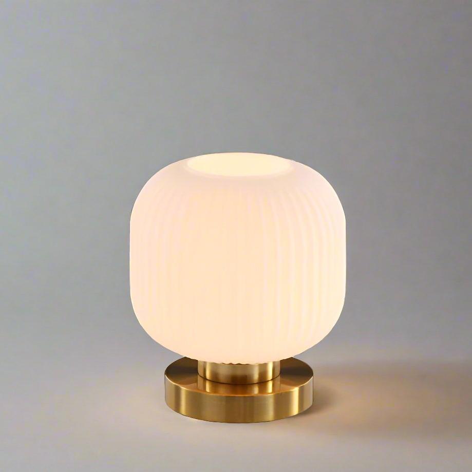 Ombra | Tafellamp met Geslepen Amber Glas