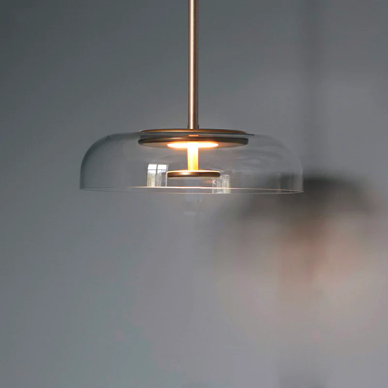 Yuna | Moderne Glazen Hanglamp – Elegant Design met Metaal Accenten & LED