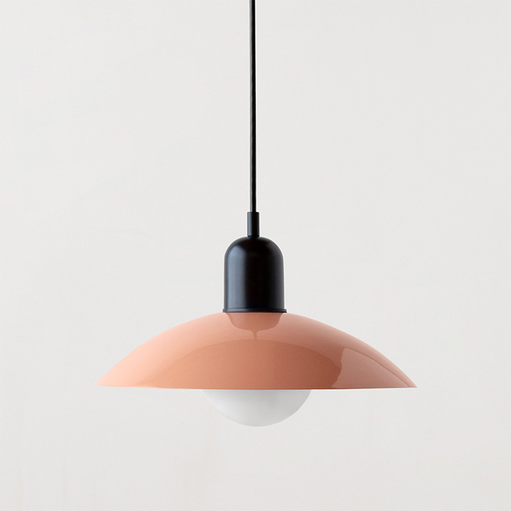 Pastel Dome | Bauhaus Hanglamp – Kleurrijk Metaal & Glas – Verstelbaar