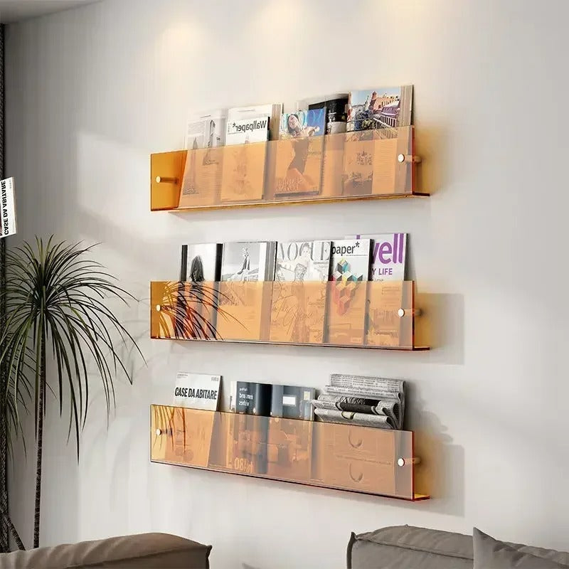 Zwevende Wandplank Transparant – Modern Design – Wandmontage | Seraphina