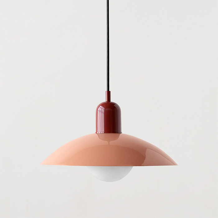 Pastel Dome | Bauhaus Hanglamp – Kleurrijk Metaal & Glas – Verstelbaar