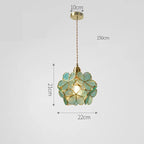 Glazen Hanglamp – Bloem Design – Messing Afwerking | Floyem