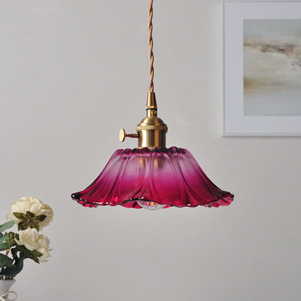 Cullivan | Bloemvormige Glazen Hanglamp