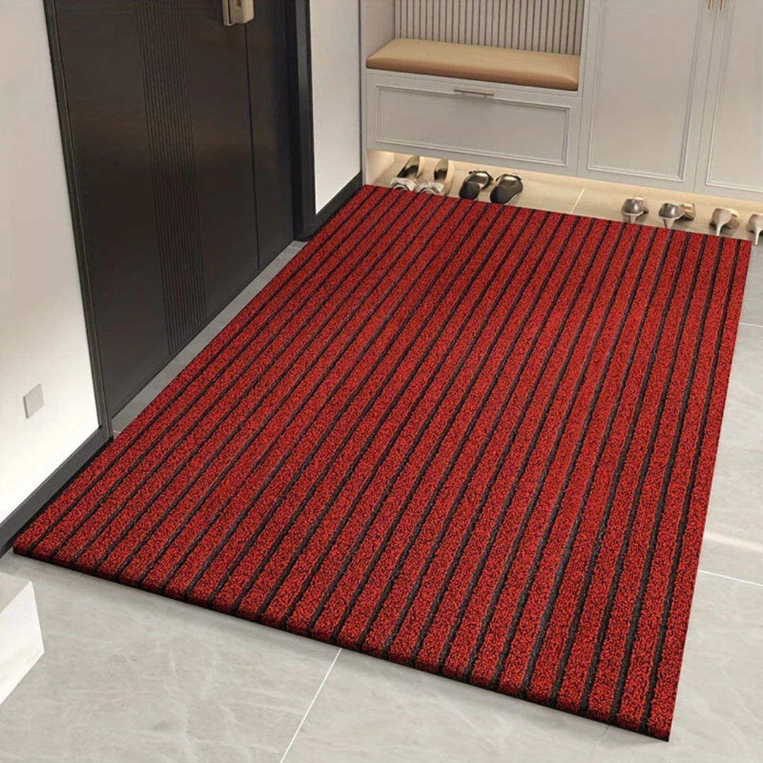 Indoor Deurmat, Voorrug Deur Mat Rubber Backing Antislip Deurmatten 20x31.6 Absorberende Weerstaan Vuil Entree Deurmat Binnen Vloermatten Gebied tapijt voor Entryway Machine Wasbaar Low-Profile (Bruin
