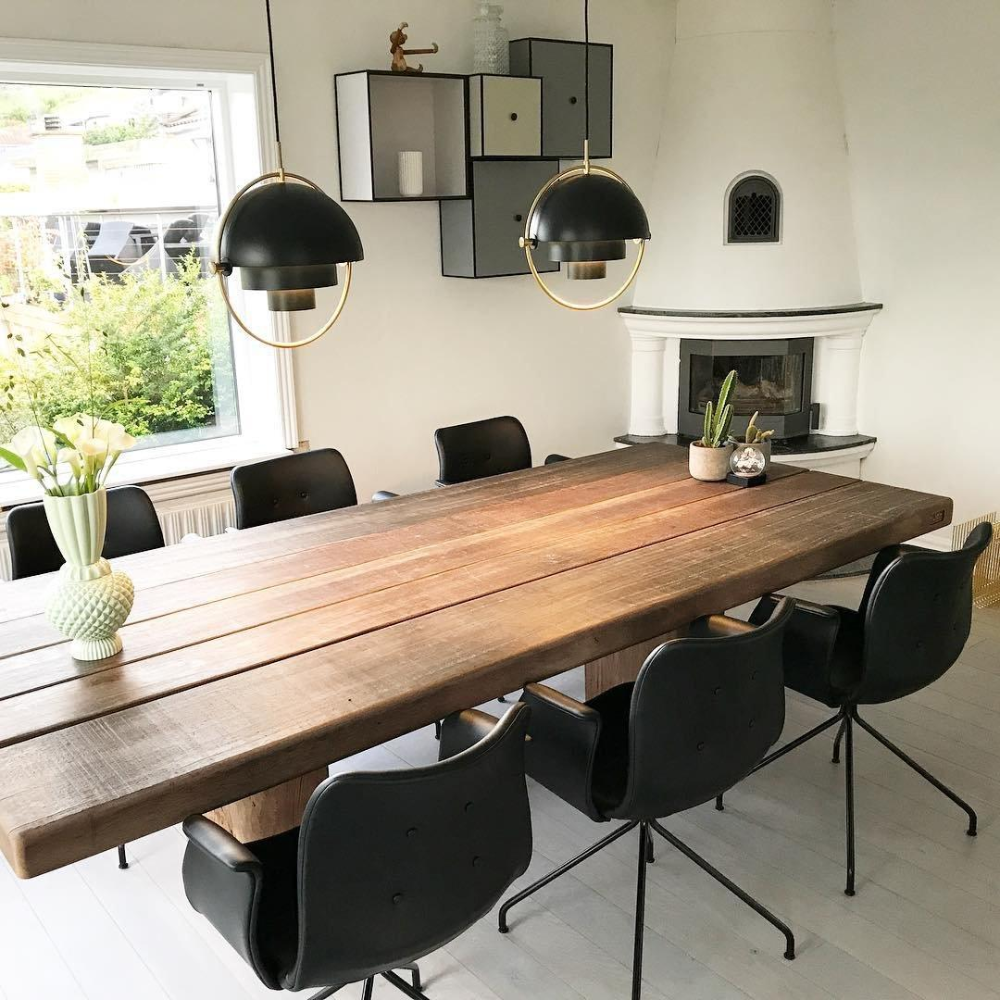 Sfera d'Oro | Deense Design Hanglamp – Messing & Zwart – Verstelbare Kappen – E27