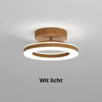 Orbene | Open Ring LED Plafondlamp met Houten Frame