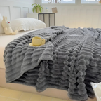 Linje | Luxe 3D Fleece Plaid – Superzachte Warmtedeken – Knus & Ademend Pluche
