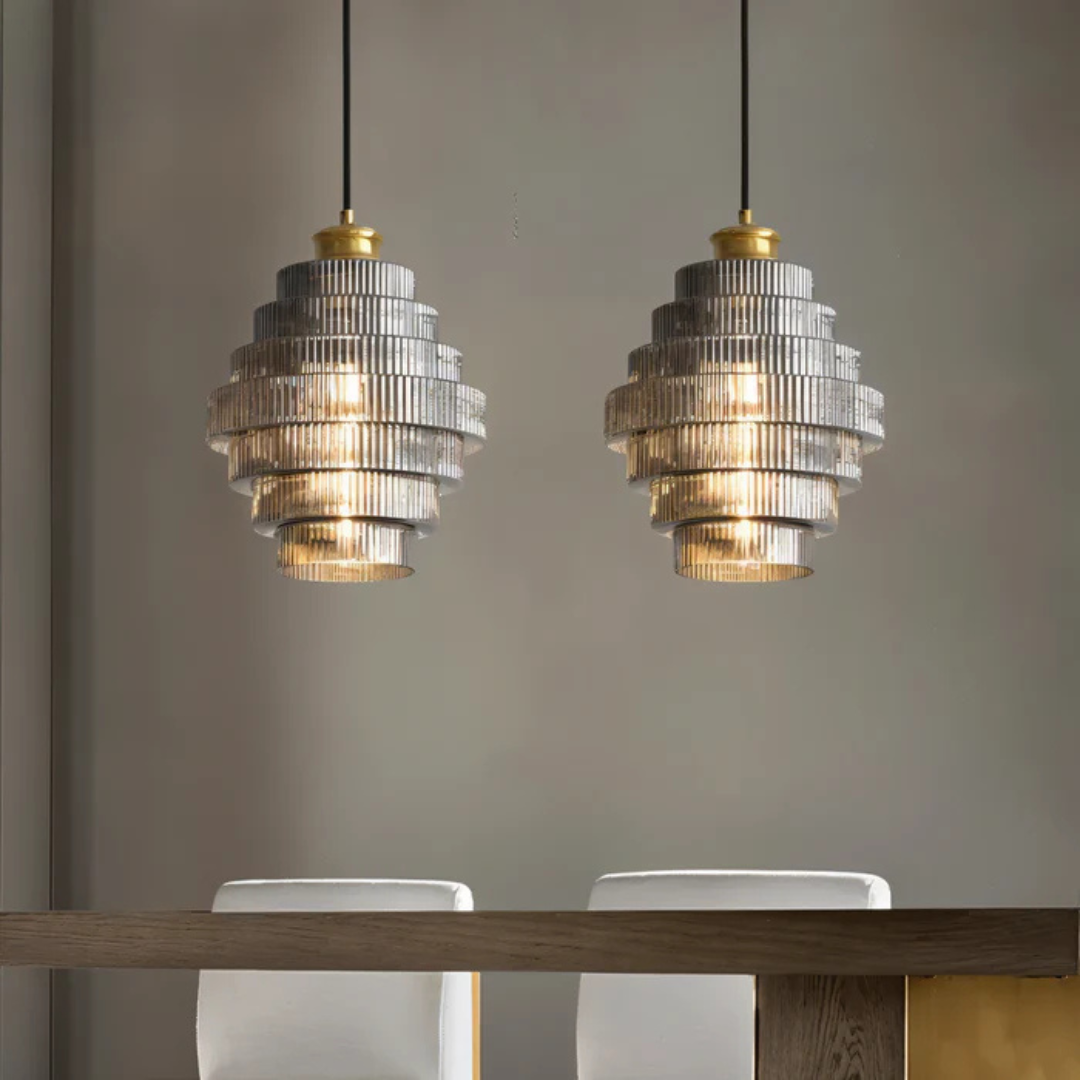 Liora | Retro Glazen Hanglamp