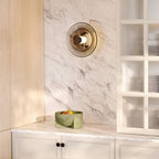 Eclisse | Luxe LED Wandlamp met Glazen Schijf – Indirecte Sfeerverlichting