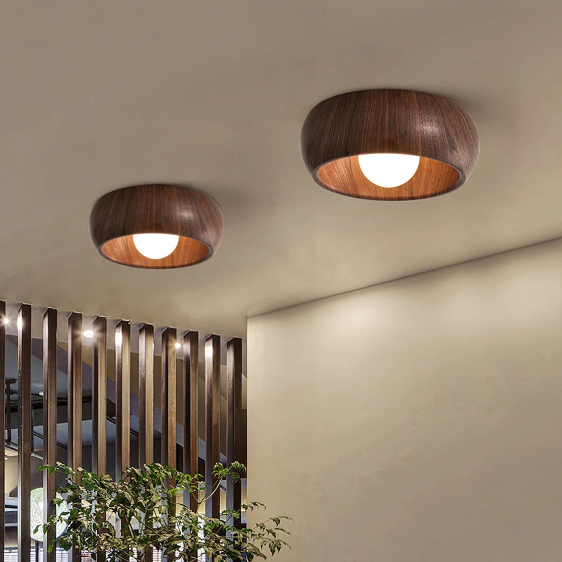Albonara | Moderne Minimalistische Houten Plafondlamp
