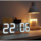 TempoPuro | Moderne 3D LED Klok – Wand & Bureau – Automatische Dimfunctie – USB