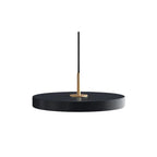 Sottile | Ultra-slanke Design Hanglamp – Minimalistisch Schijfontwerp van Aluminium & IJzer met Messing Accenten