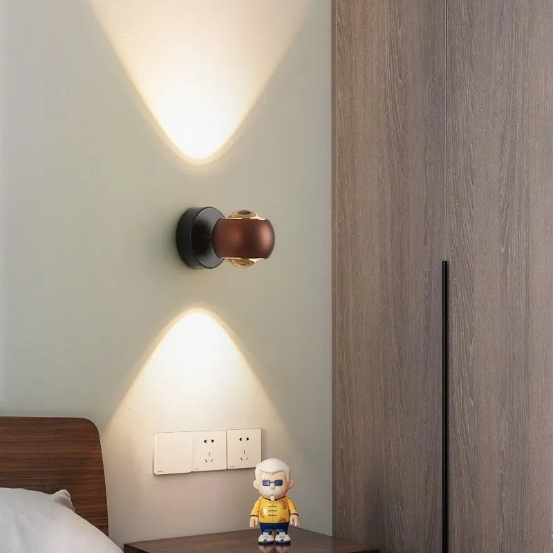 Cintra | Wandlamp met Kristalglas – Up & Down Licht – Compact Design