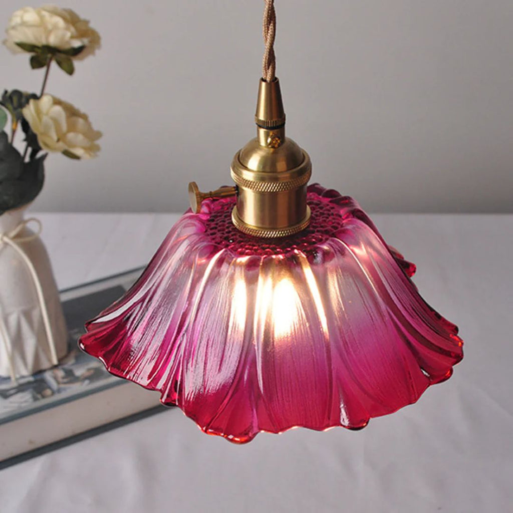 Cullivan | Bloemvormige Glazen Hanglamp