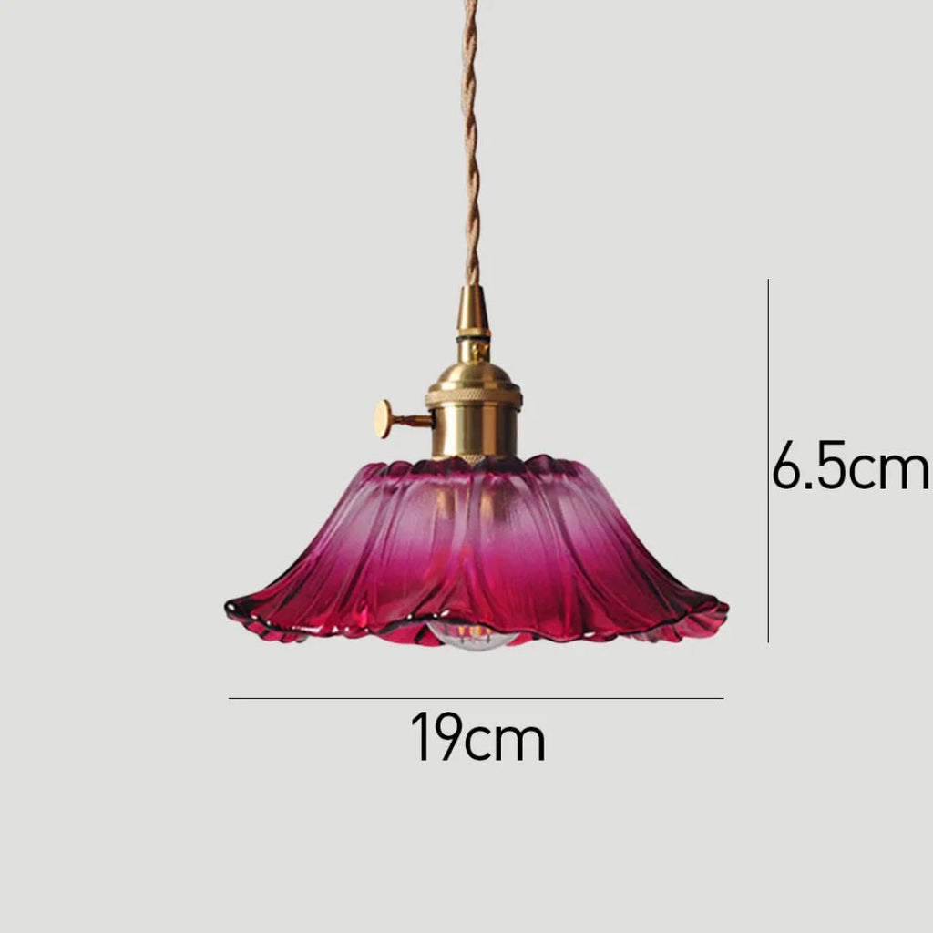 Cullivan | Bloemvormige Glazen Hanglamp