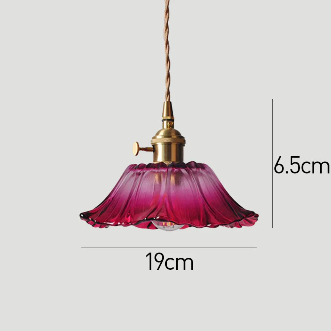 Cullivan | Bloemvormige Glazen Hanglamp