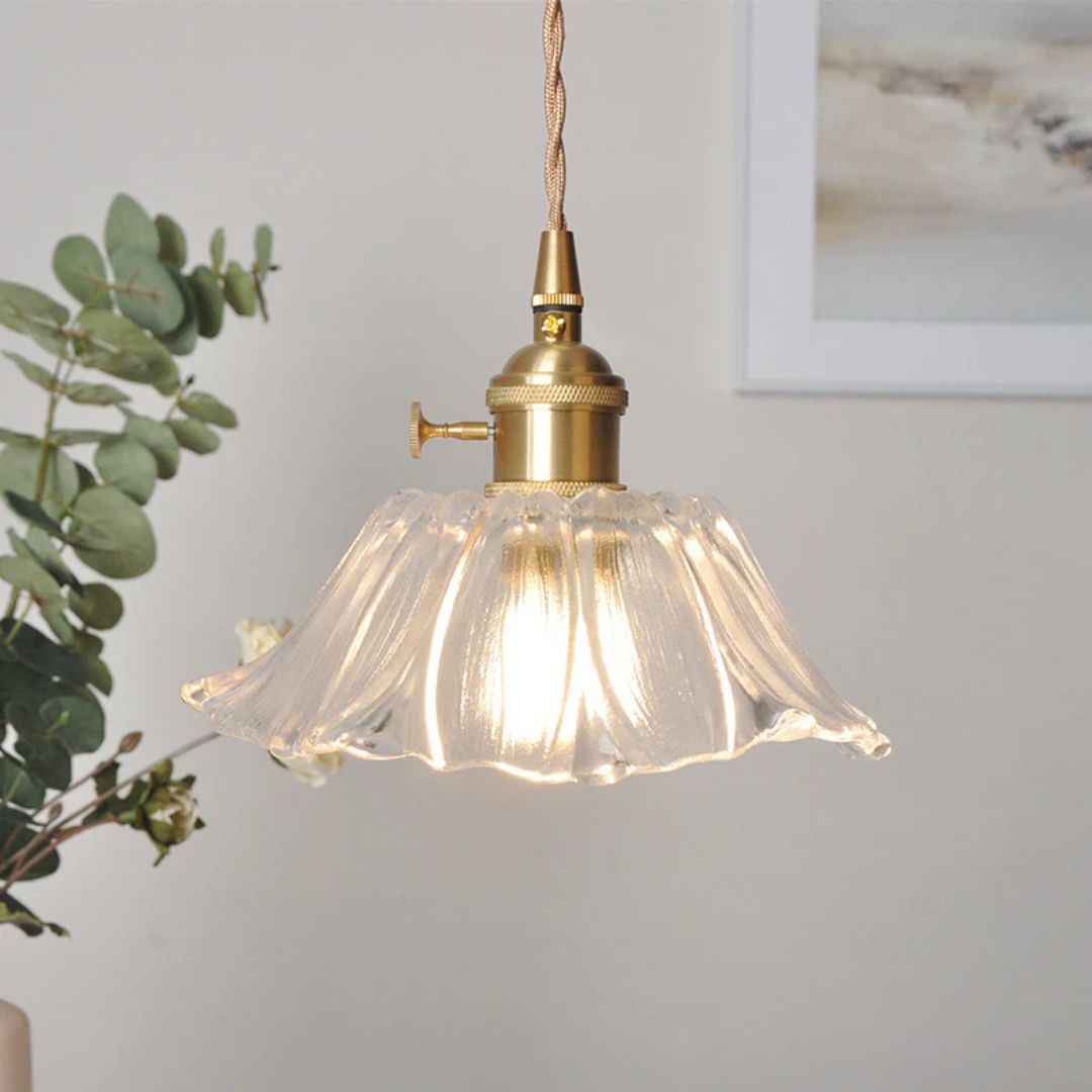 Cullivan | Bloemvormige Glazen Hanglamp