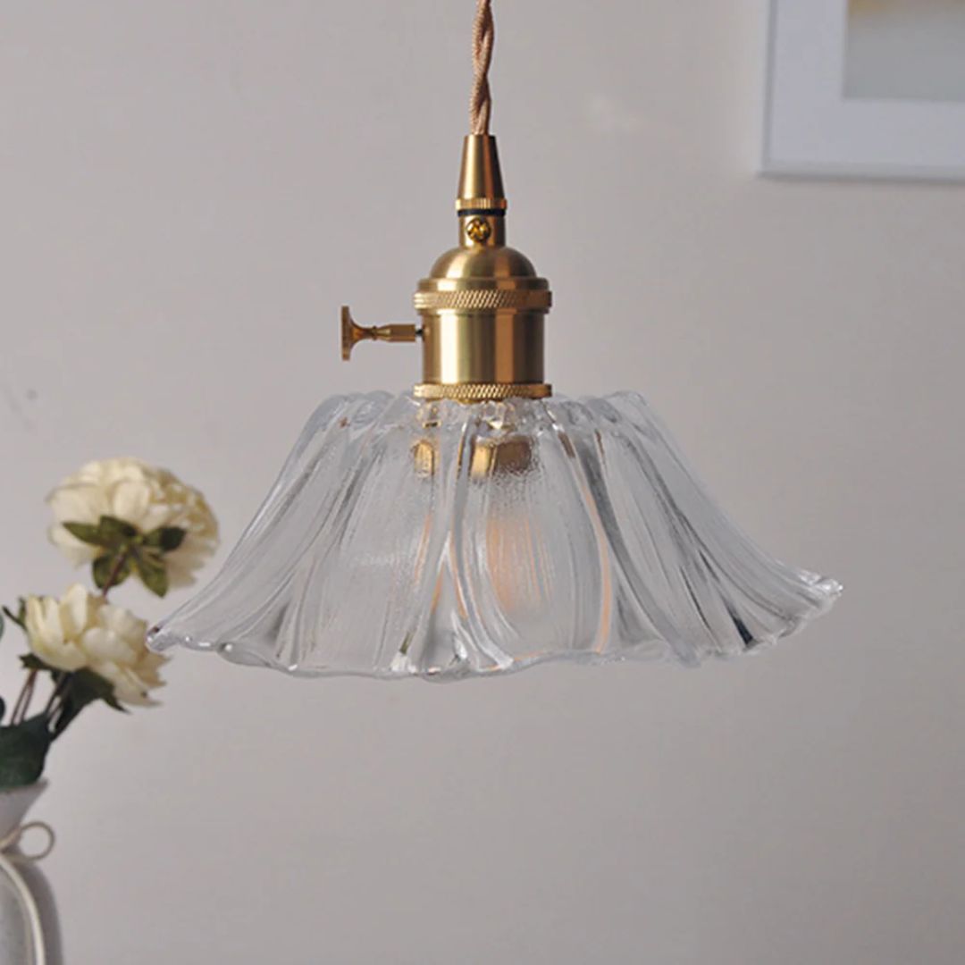 Cullivan | Bloemvormige Glazen Hanglamp