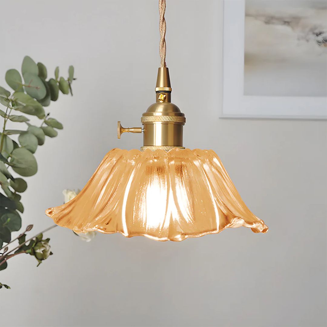 Cullivan | Bloemvormige Glazen Hanglamp
