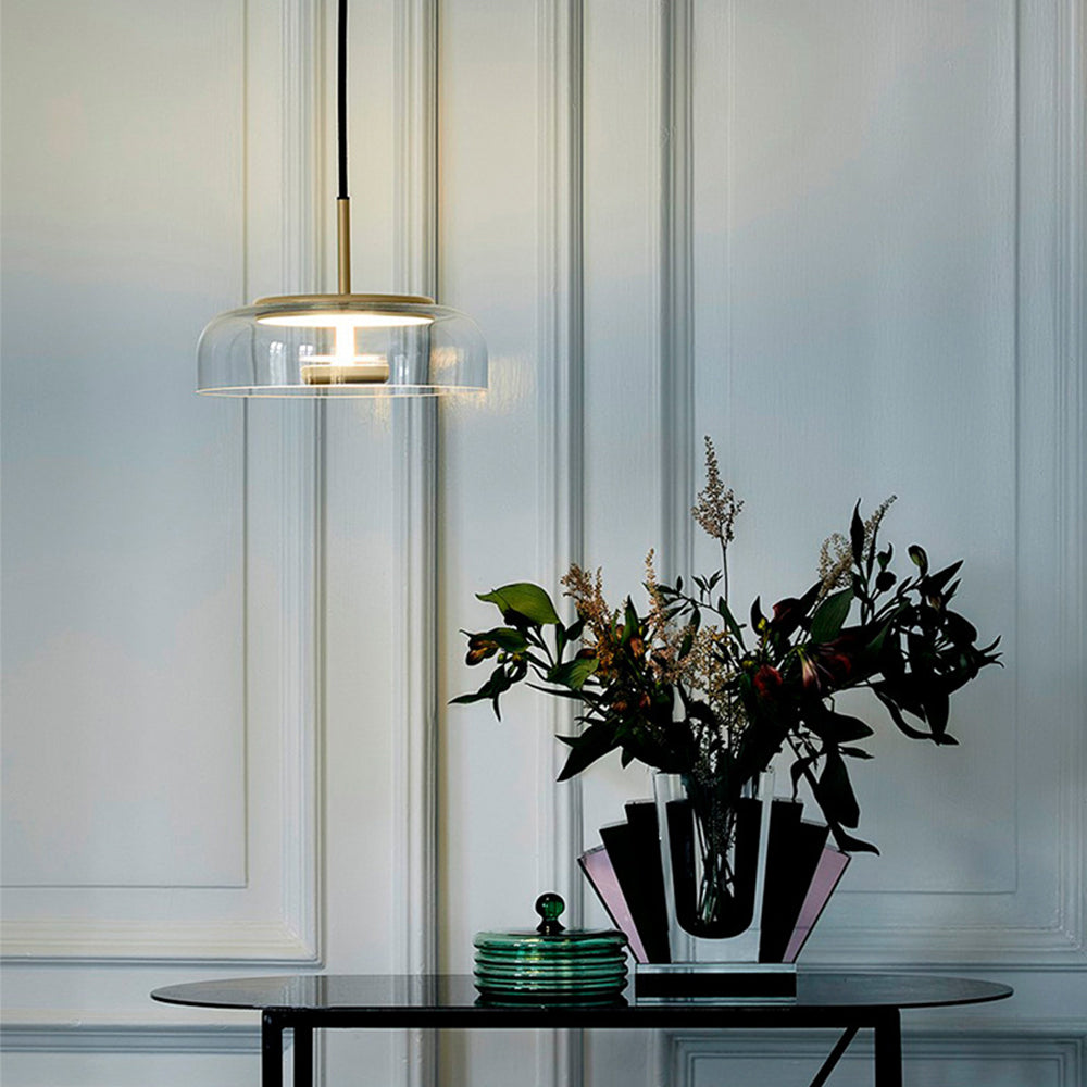Yuna | Moderne Glazen Hanglamp – Elegant Design met Metaal Accenten & LED