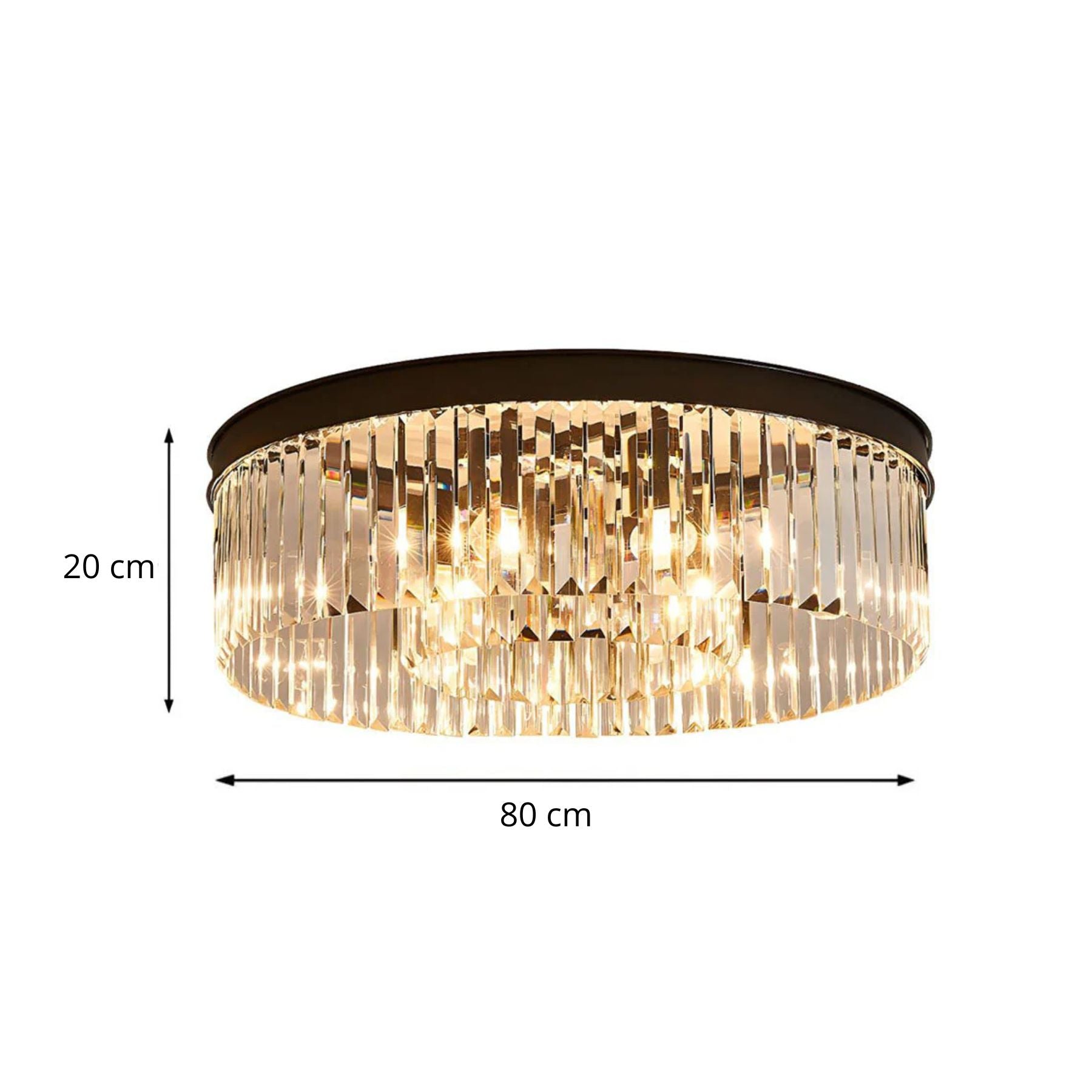 Silvara | Luxe Kristallen Plafondlamp