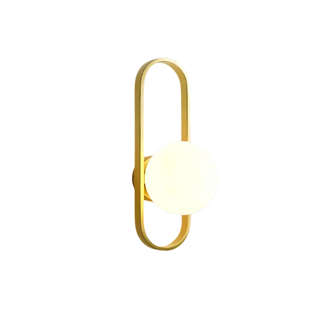 AuraLoop | Luxe Glas Wandlamp – Elegant Design – Glas & Metaal