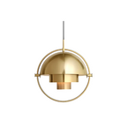Sfera d'Oro | Deense Design Hanglamp – Messing & Zwart – Verstelbare Kappen – E27