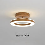 Orbene | Open Ring LED Plafondlamp met Houten Frame