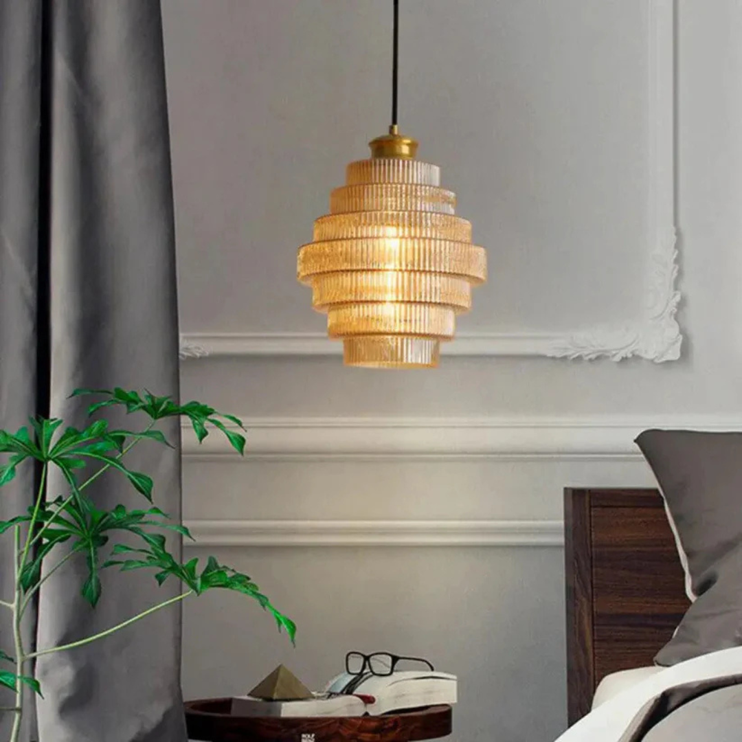 Liora | Retro Glazen Hanglamp