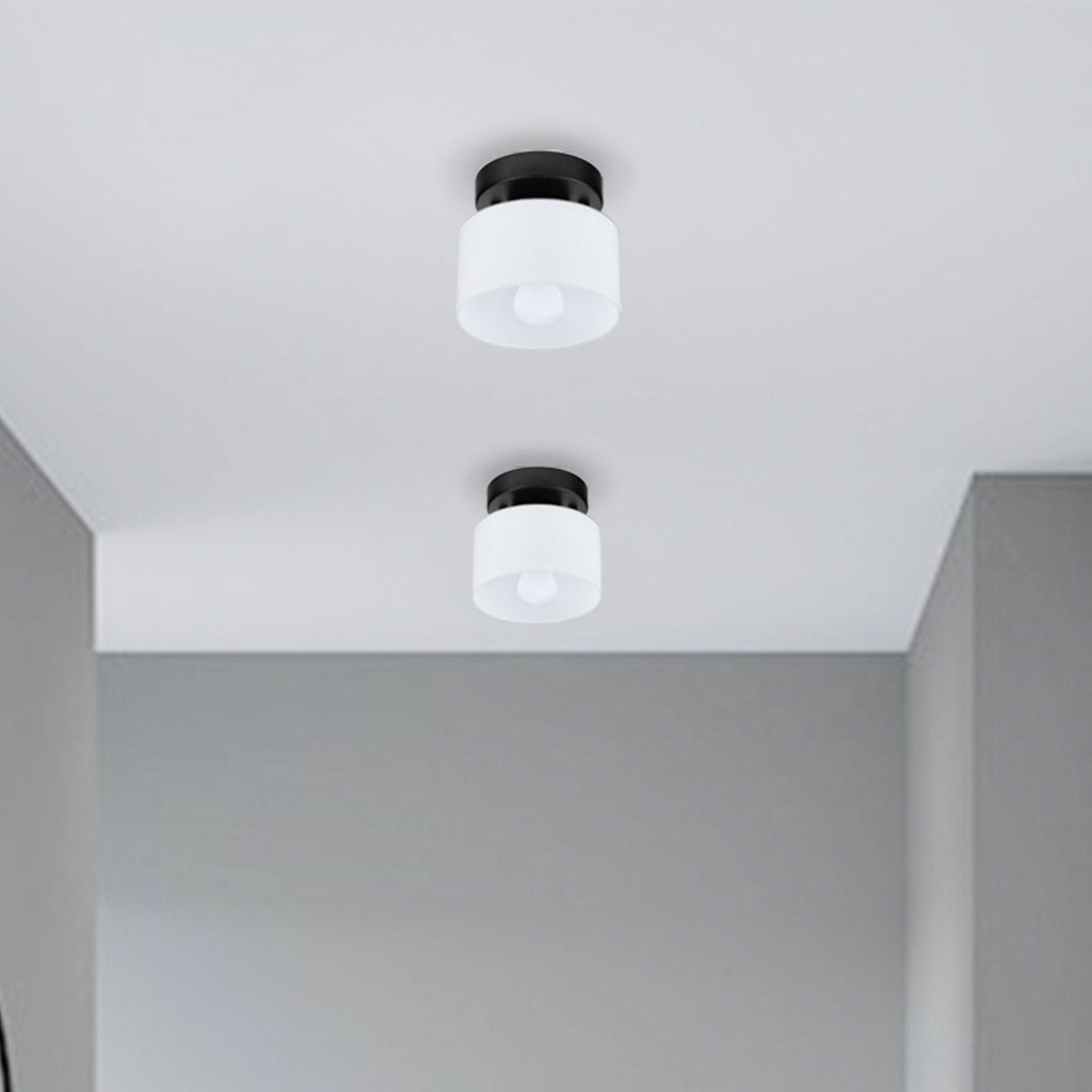 Vetro | Retro Plafondlamp van Gekleurd Glas