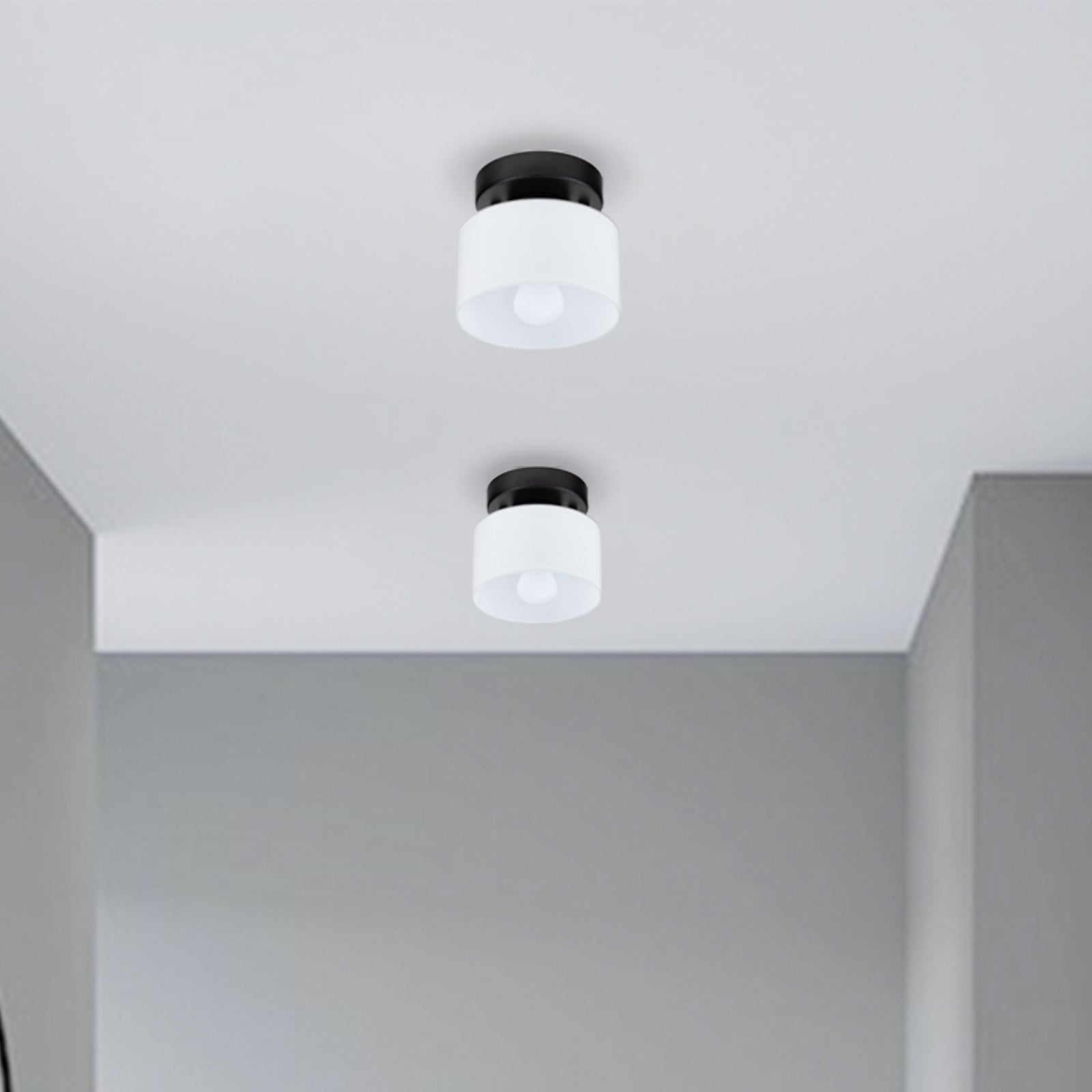 Vetro | Retro Plafondlamp van Gekleurd Glas