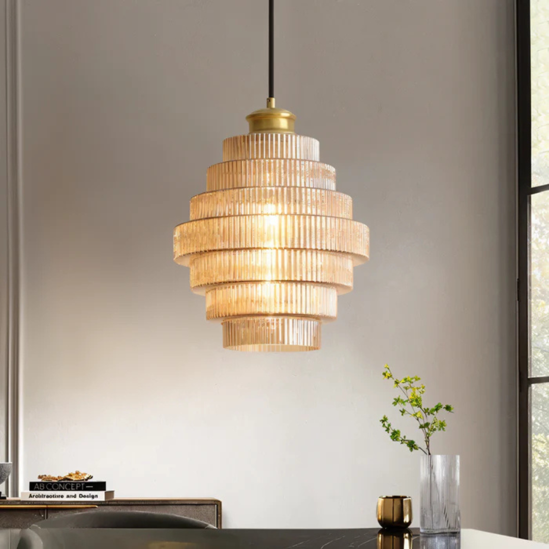 Liora | Retro Glazen Hanglamp